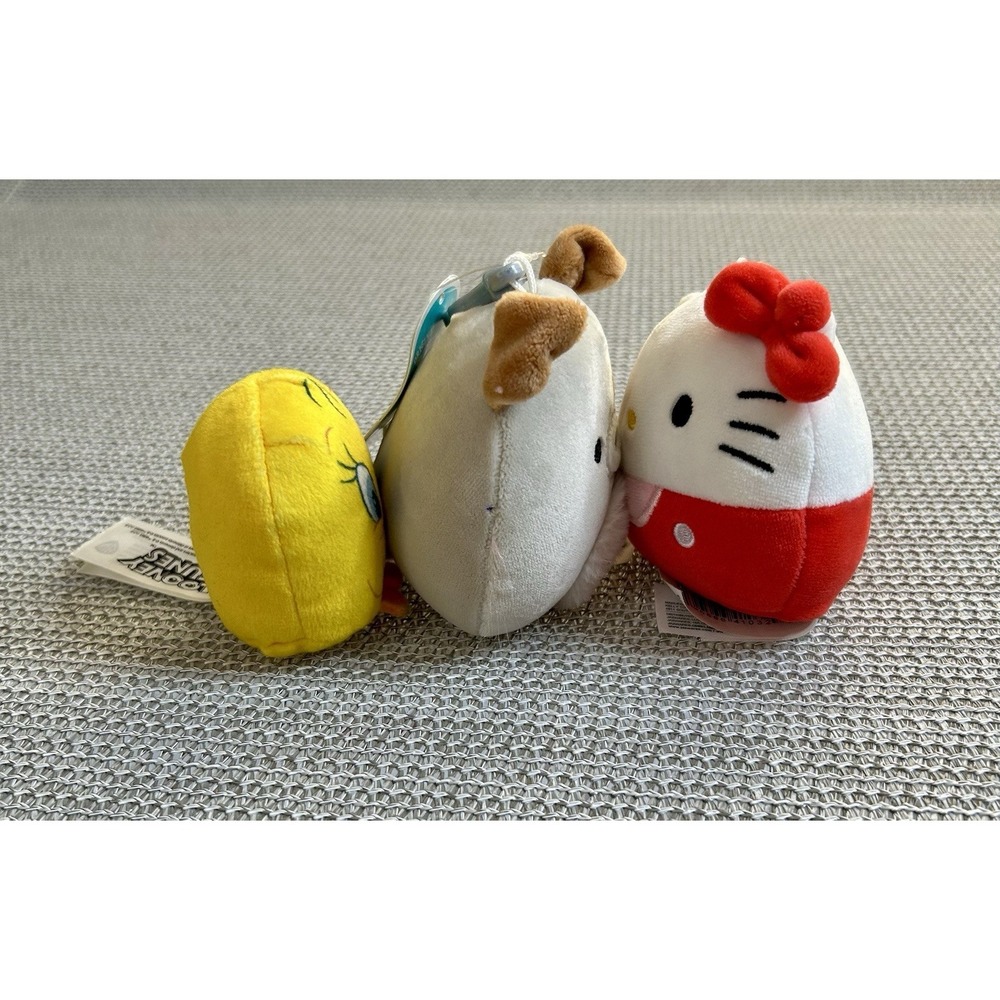Squishmallows Hello Kitty Tweety Harrison Plush Clip Lot Multi NWT/NWOT - Picture 4 of 5